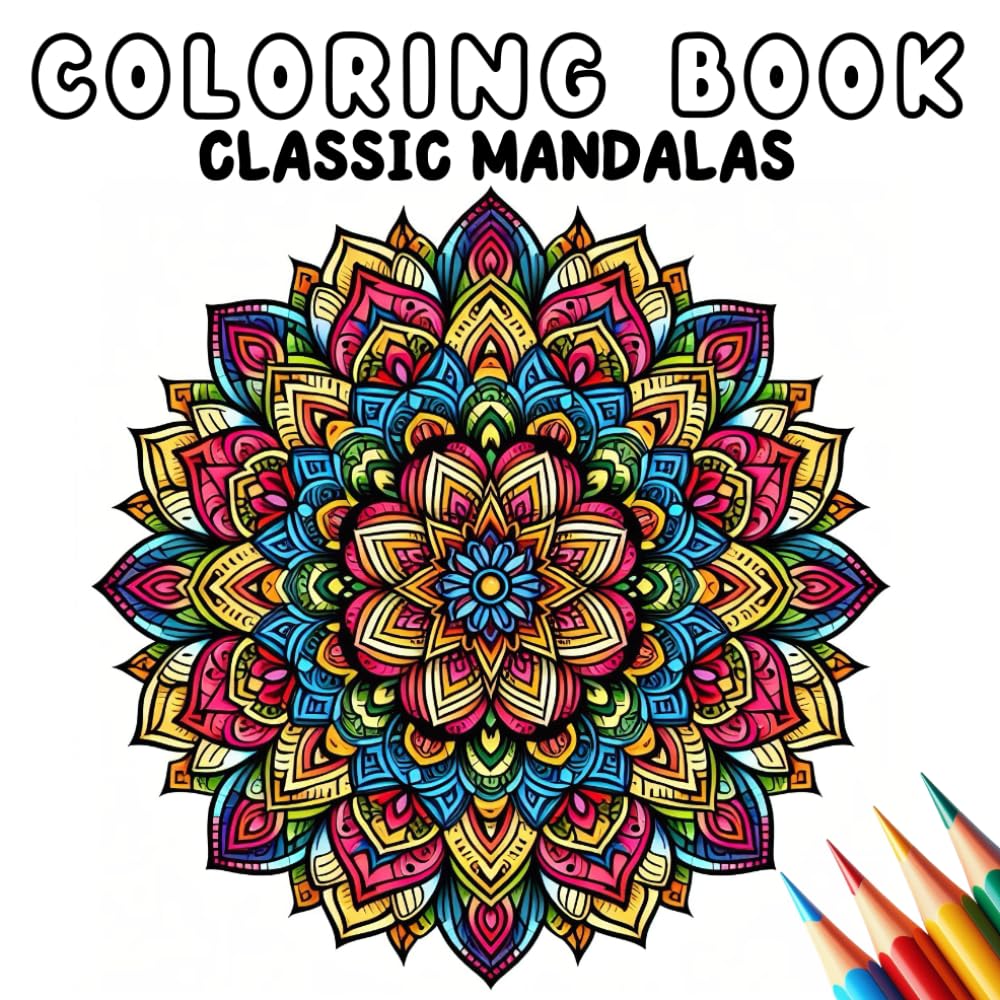 Coloring Book - Geometric mandalas (Coloring Book - Mandalas)