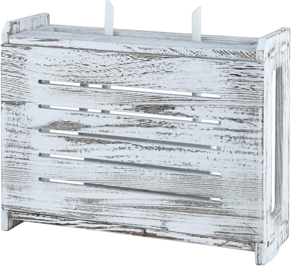 BEARUT Wooden Router Shelf Wall Mount WiFi Router Storage