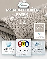 Vista 6 de Sillones de piscina, tumbona al aire libre con ruedas y sillón reclinable de 5 posiciones, fácil de mover, silla de aluminio para patio, junto a