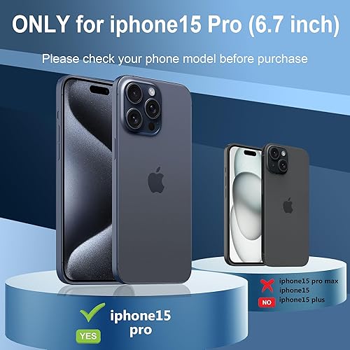 Miniatura 2 de Ezanmull Funda impermeable magnética para iPhone 15, compatible con MagSafe, con protector de pantalla, IP68 bajo el agua, a prueba de caídas de 15