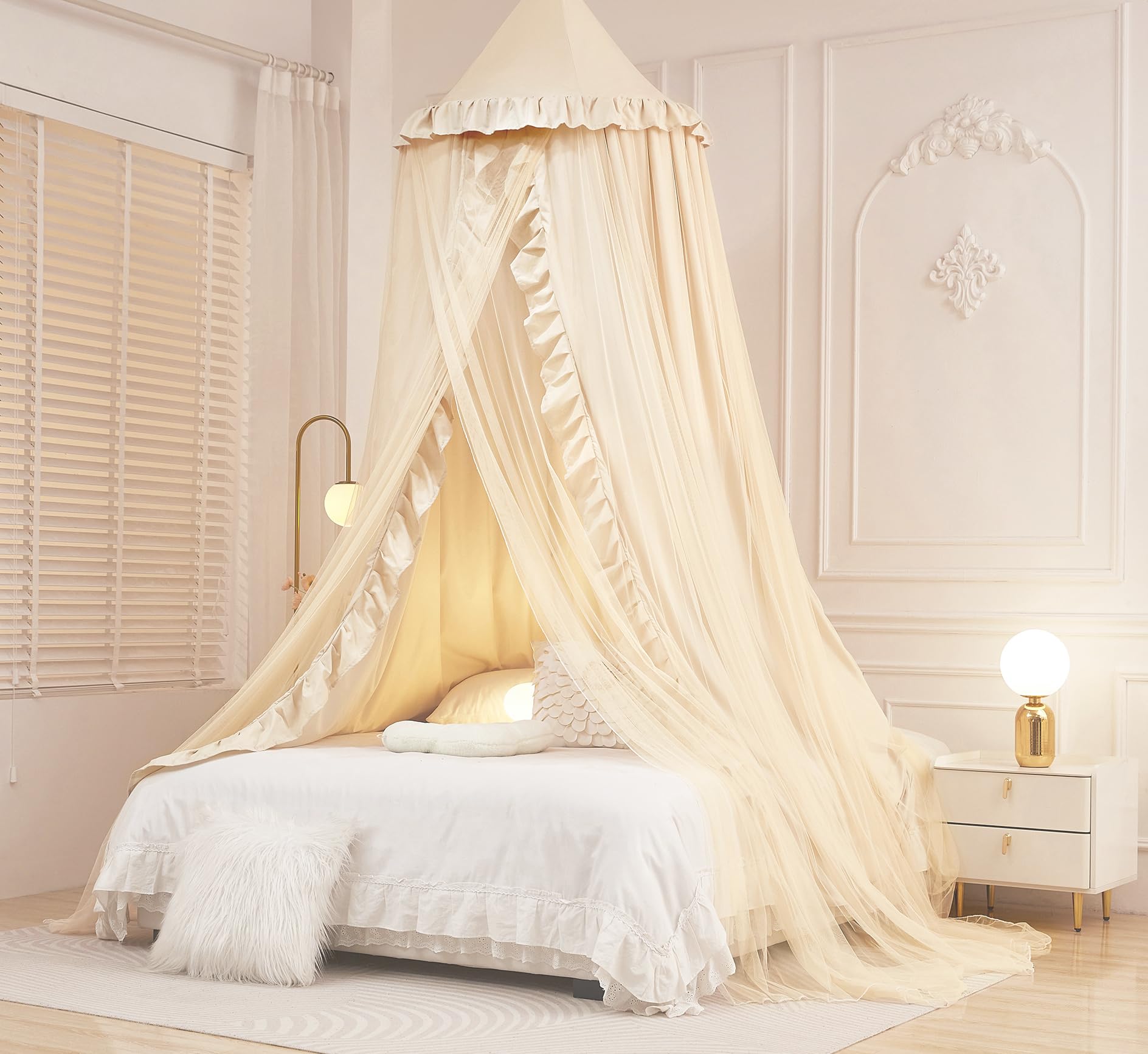 Mengersi Double-Layer Canopy (Ivory)