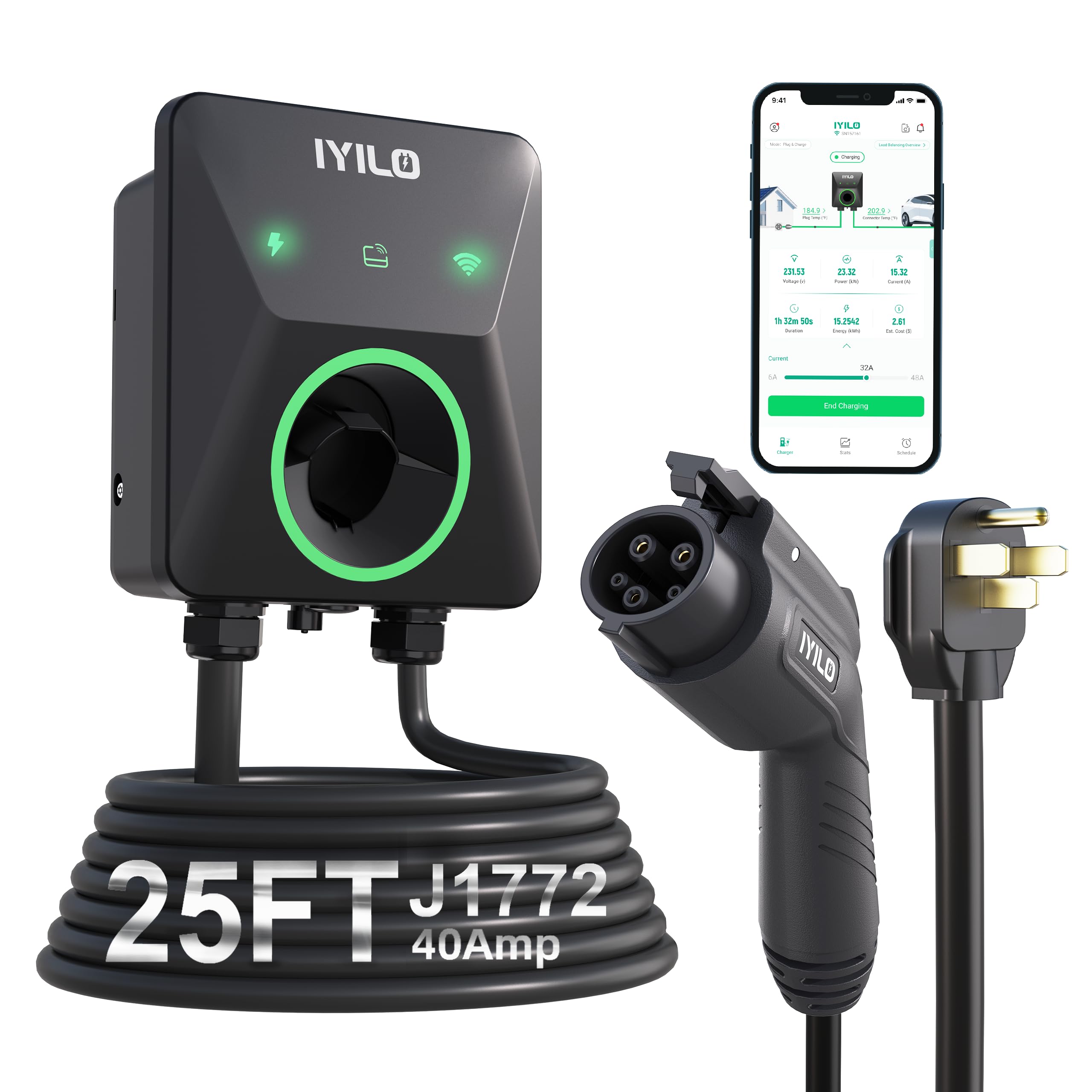 IYILO Level 2 EV Charger 40A