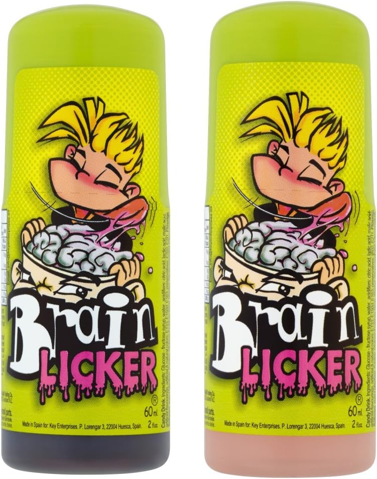 ( 8 Pack) Brain Licker Sour Candy Single - 60ml x 12