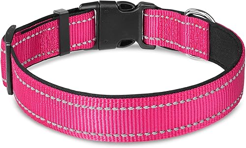 Miniatura 4 de Joytale - Collar reflectante para perro, de neopreno suave y acolchado, de nailon transpirable, para mascotas, ajustable para cachorros y perros