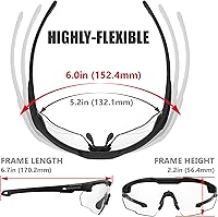 Vista 7 de HTS HUNTERSKY Gafas de tiro tácticas balísticas ANSI Z87+UV400 gafas protectoras