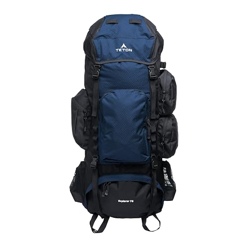 Teton 75L Explorer Internal Frame Backpack for Hiking, Camping, Backpacking,