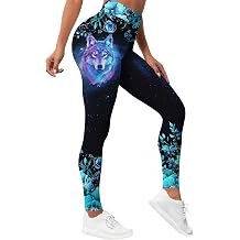 PAGYMO Printed Leggings for Women Patterned Cute Graphic High Waisted Workout Athletic Gym Running Yoga Pants