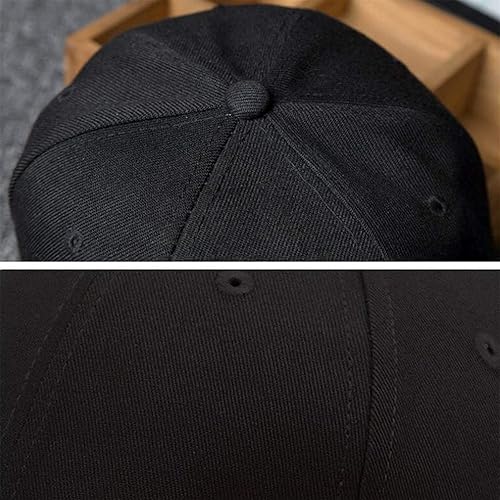 Vista 6 de Gorra de béisbol con diseño de mano de esqueleto, gorra plana con visera de calavera para hombres en negro, gorra ajustable para hombre, gorra