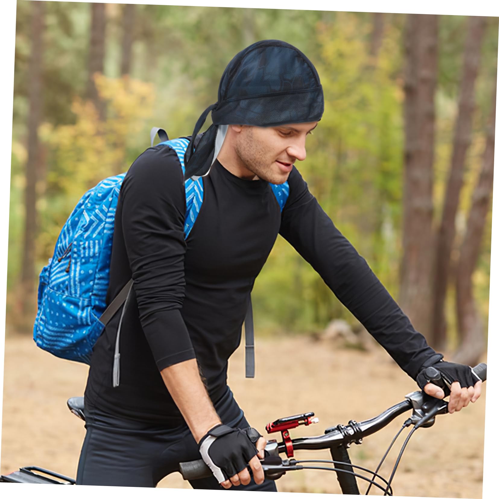 Abaodam Gorra Deportiva Gorra De Onda Sombrero Interior del Casco De La Motocicleta Gorras Onduladas para Mujer Cubierta Interior del Casco Poliéster