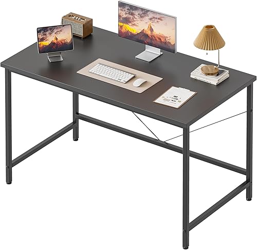 Mericonia Escritorio para computadora, escritorio de juegos para espacios pequeños, mesa de estilo moderno y simple para oficina en casa, mesa de