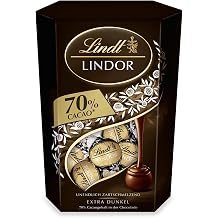 Lindt Chocolate LINDOR Balls 70% 500g Cornet Gift