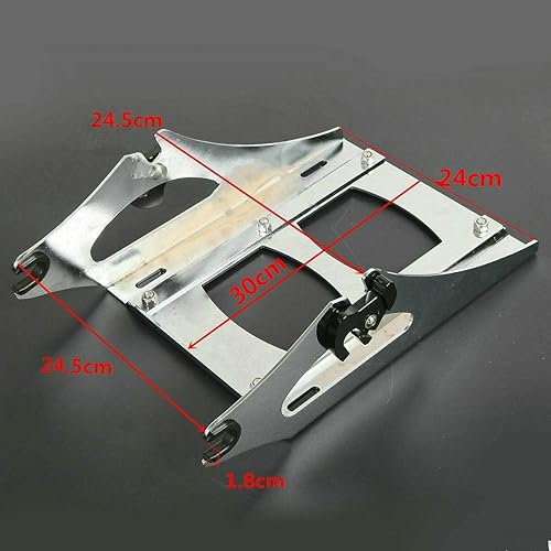 Miniatura 4 de TCT-MOTORPARTS - Portaequipaje y cajuela negro modificado con respaldo, adecuado para Harley Street Electra Glide Road King 2014-2025