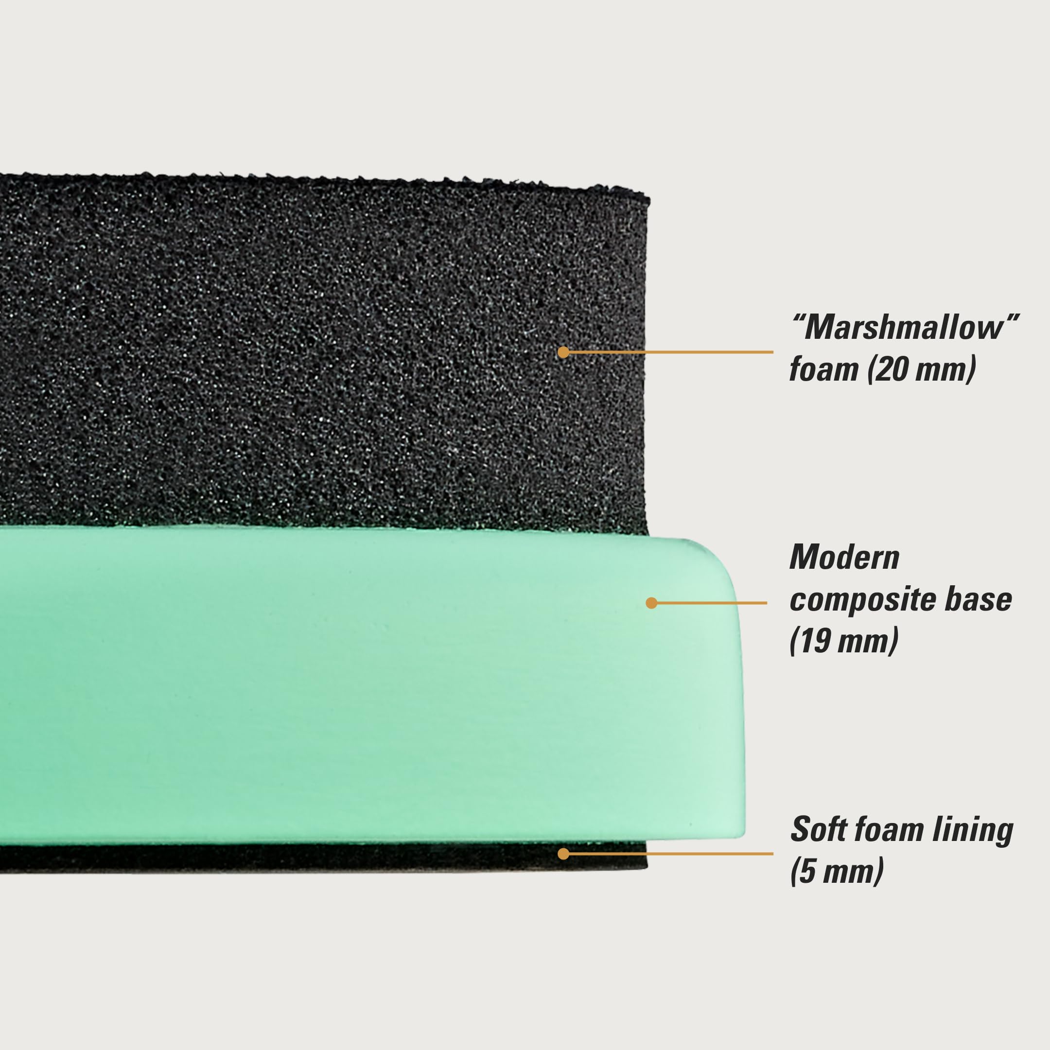 Cuscinetto per esercitazione per tamburo Marshmallow da 10,2 cm per bastone silenzioso, rimbalzo ridotto, montabile su supporto