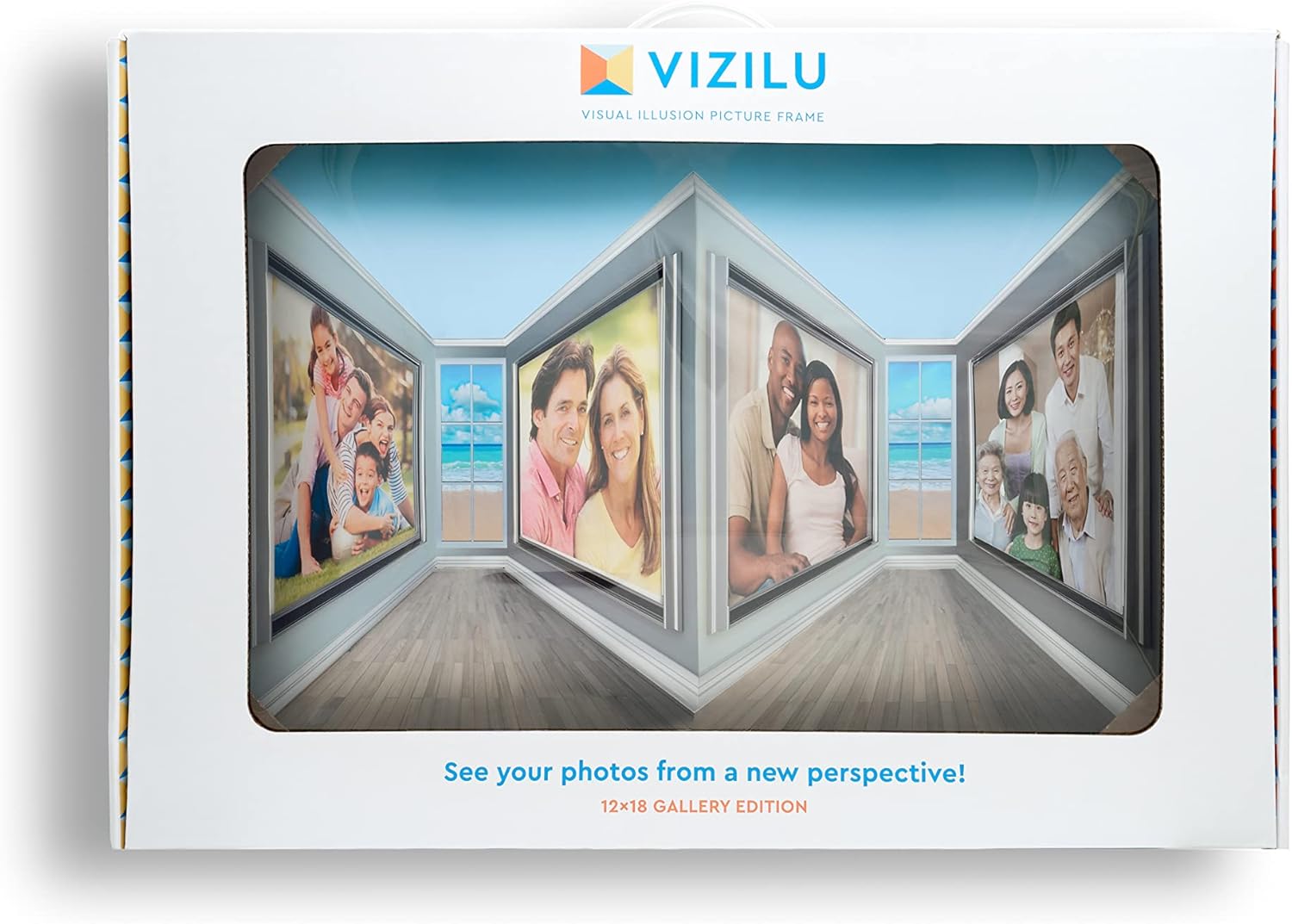 3D Picture Frame (12"x18") - Immersive Photo Display, Reverse Perspective Illusion, Premium Matte Black Gallery Edition - Perfect Wall Art, Novelty Gift, Visual Illusion Décor