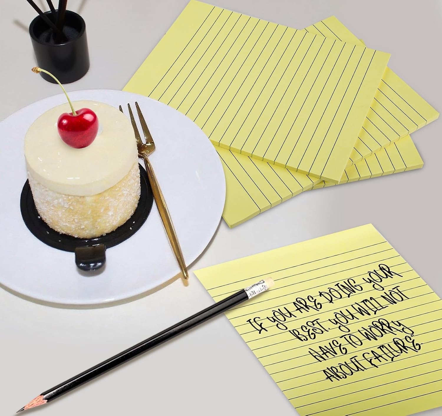 Large Sticky Notes 6x8in Yellow,300 Sheets, Clean Removable Note Pad image 4