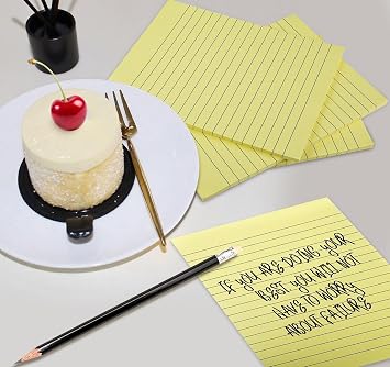 Large Sticky Notes 6x8in Yellow,300 Sheets, Clean Removable Note Pad