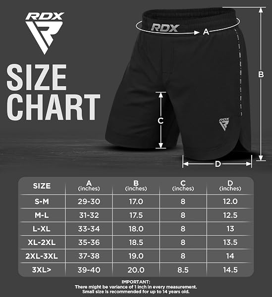 RDX MMA Training Shorts Kick Boxing - Perfect Grappling, Sparring, Martial Arts, Cage Fight - Shorts for BJJ, Muay Thai, Fitness Bodybuilding and Combat Sports - 4