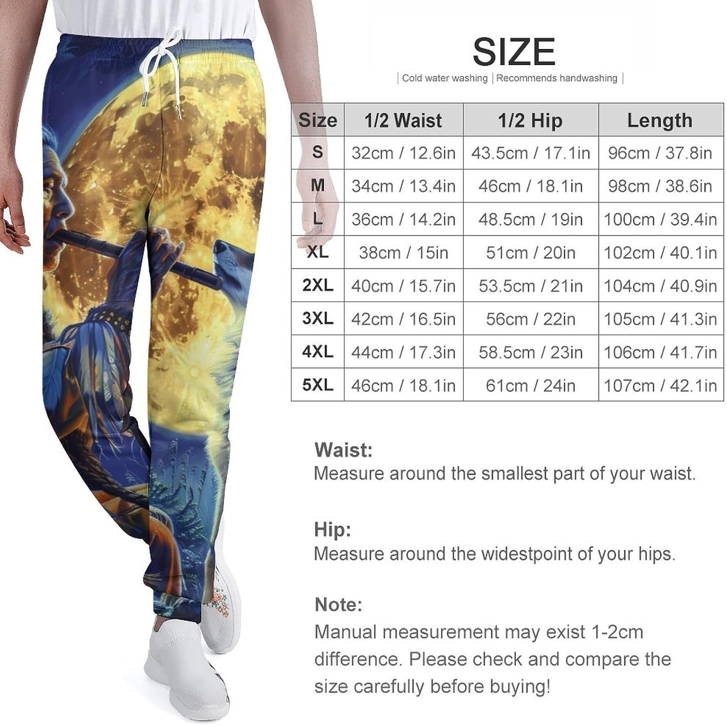 Tribal Wolf Song Native Am-ericans Men's Sweatpants Novelty Jogging Pants Sports Running Bottoms Trousers Women
