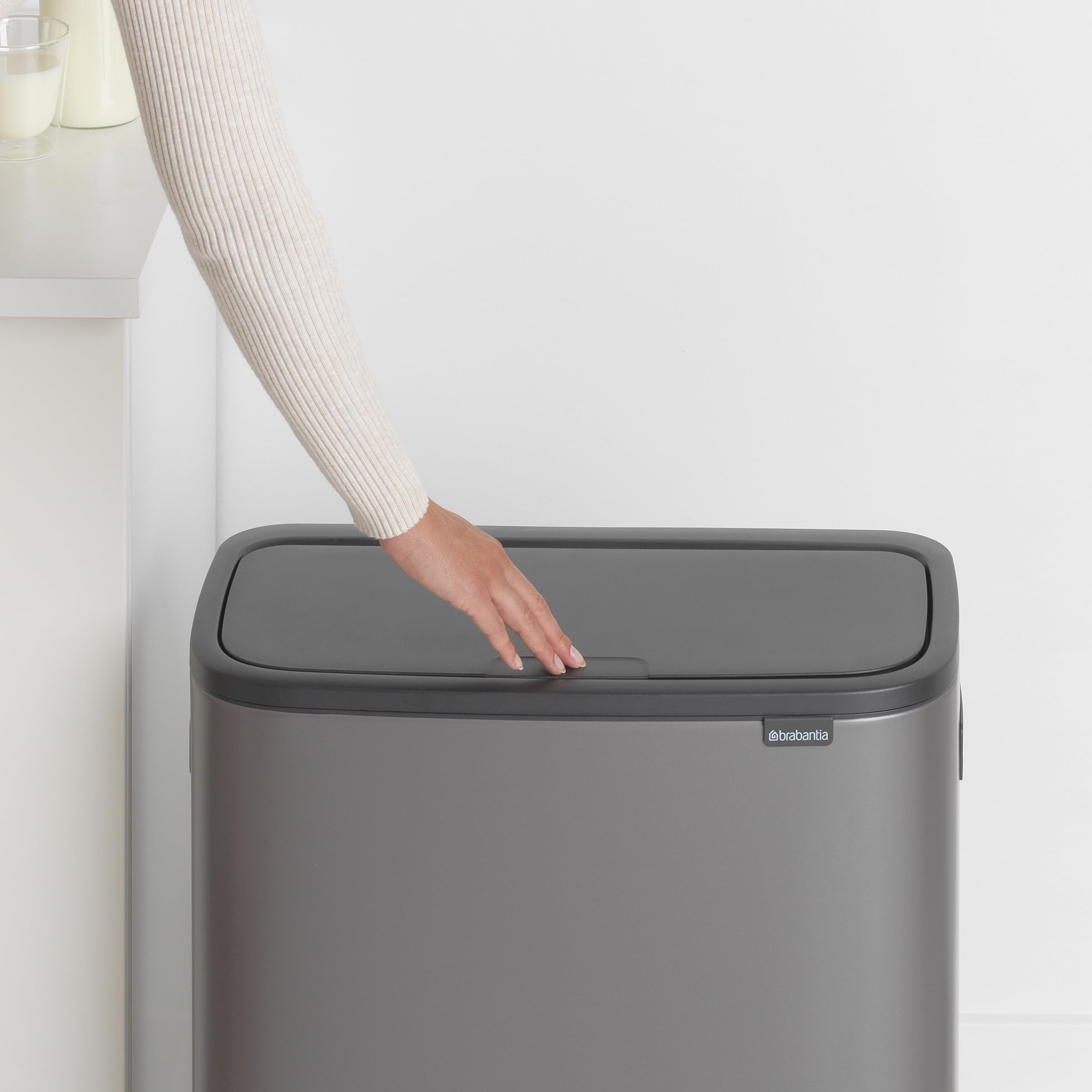 Pattumiera Brabantia Bo Pedal Bin - 2x30 Litri Acciaio Platinum - Foto 14