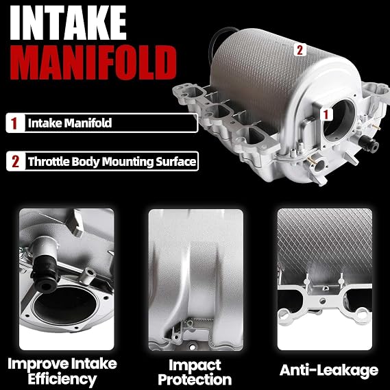 MITZONE Intake Manifold Compatible with Mercedes C240 C280 C320 CLK320 E320 ML320 SLK320 Replace 1121401101 1121402101