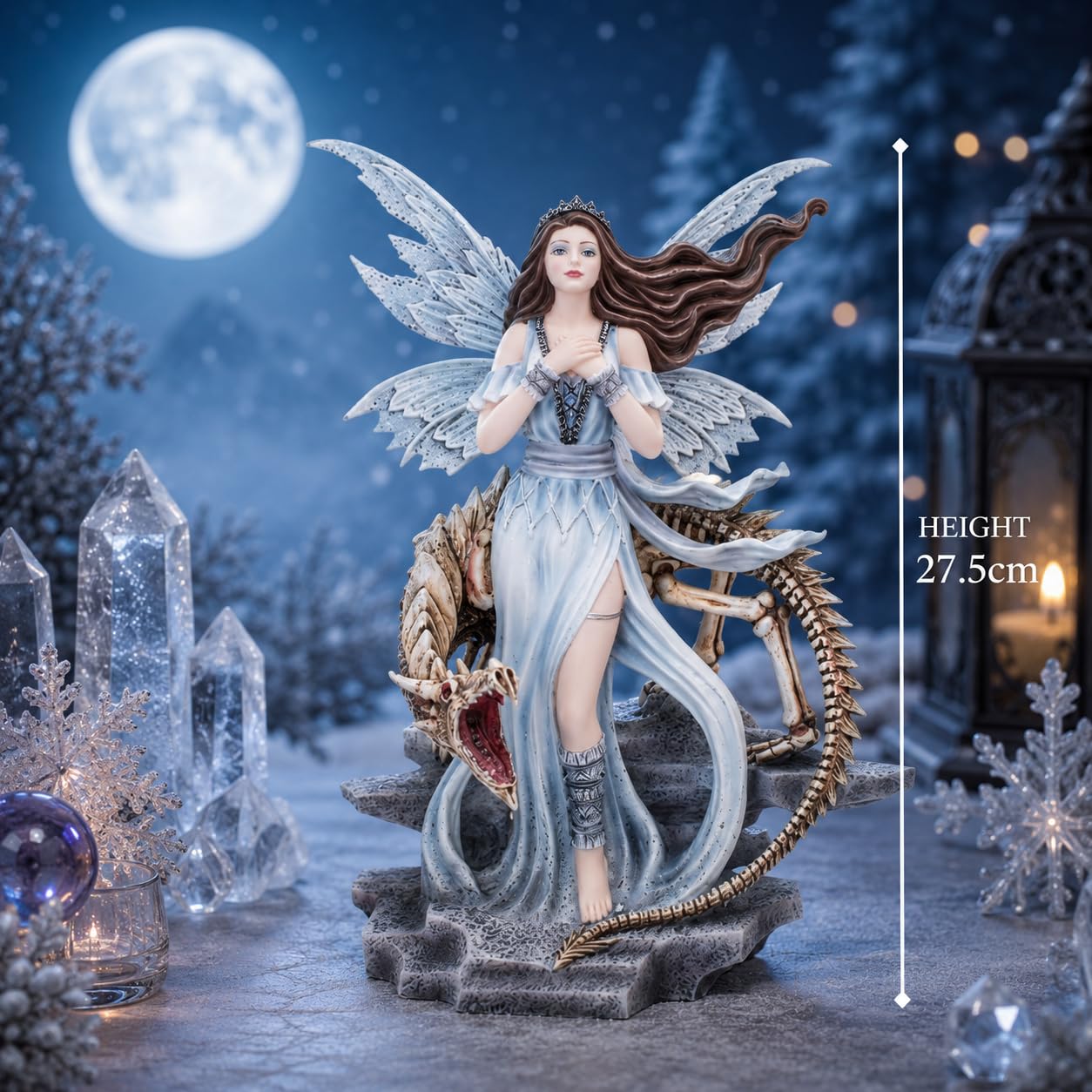 Nemesis Now Lexa - Statuetta 35 cm, colore: Blu