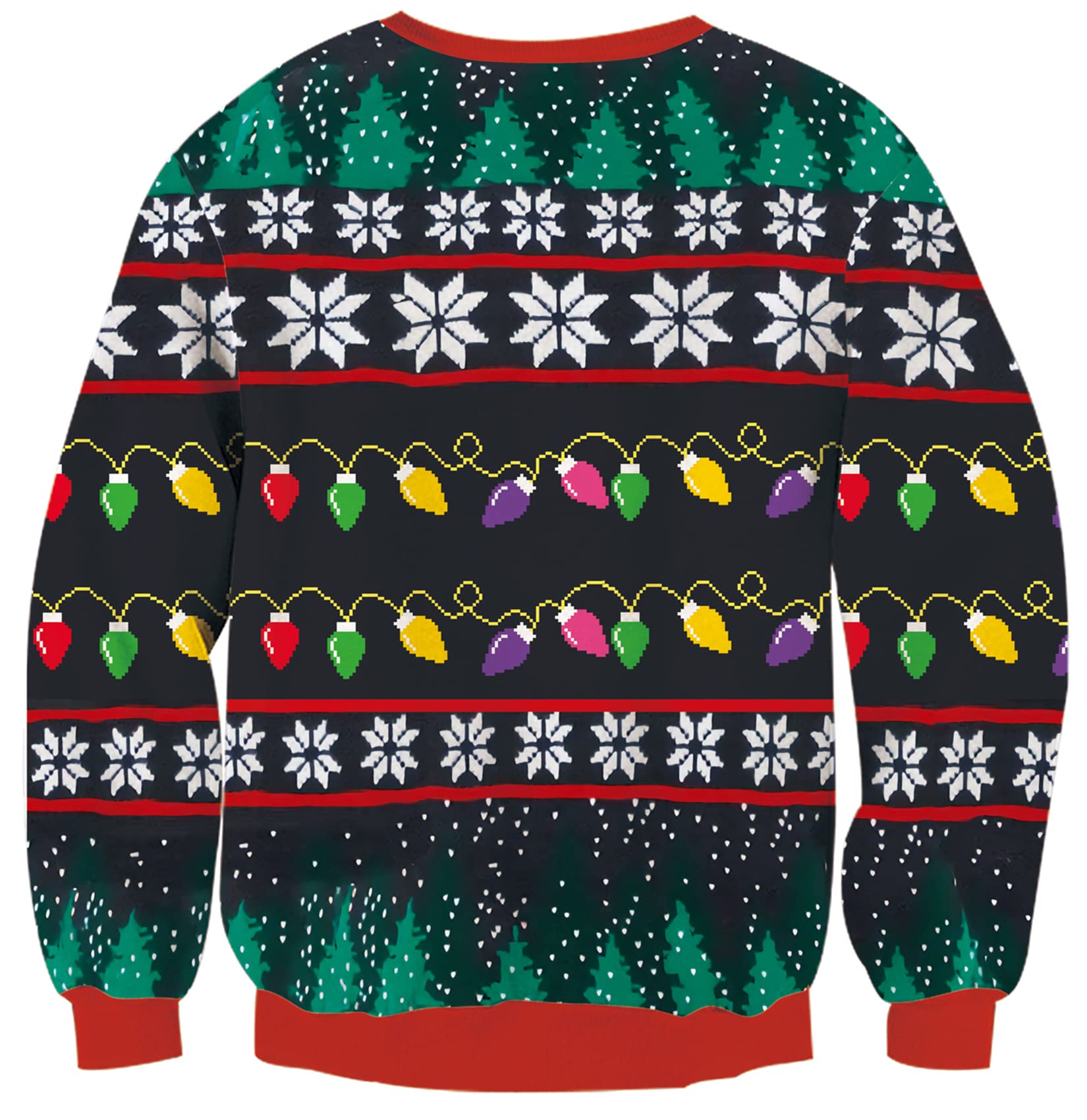 Loveternal Pull de Noël Unisexe pour garçons et Filles - Cadeau pour Enfants - Manches Longues - Col Rond - Sweat à Capuche décontracté - Pull de Noël Moche - Âge 7-14 Ans