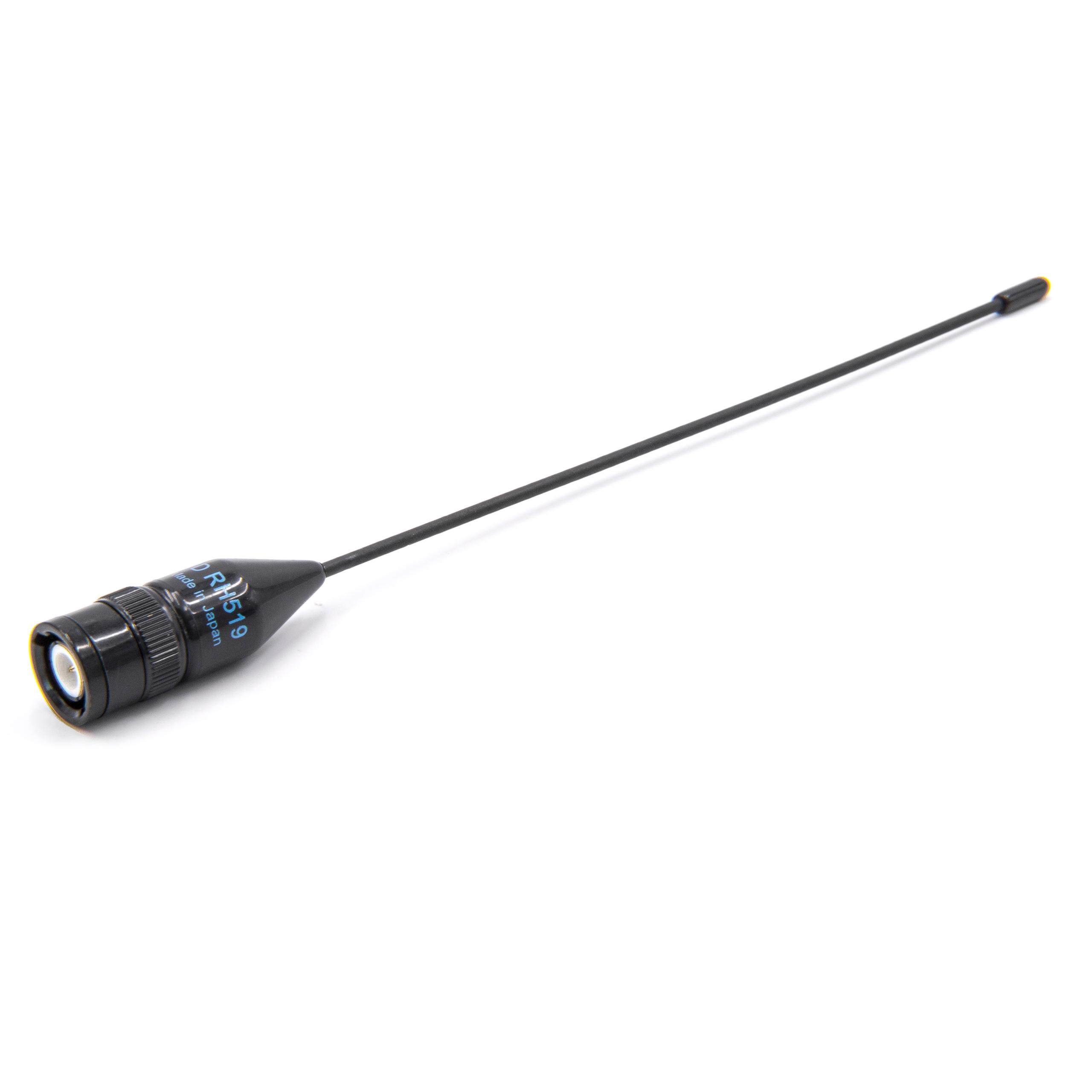 vhbw Uniwersalna antena do różnych urządzeń radiowych, np. kompatybilna z Yaesu UVM. - 23 cm, wtyczka BNC, czarna