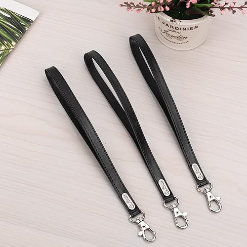 Miniatura 7 de Arae Correas de muñeca de mano, piel sintética con cerradura para teléfonos celularescámarasunidades USBllaverosidentificación soporte para