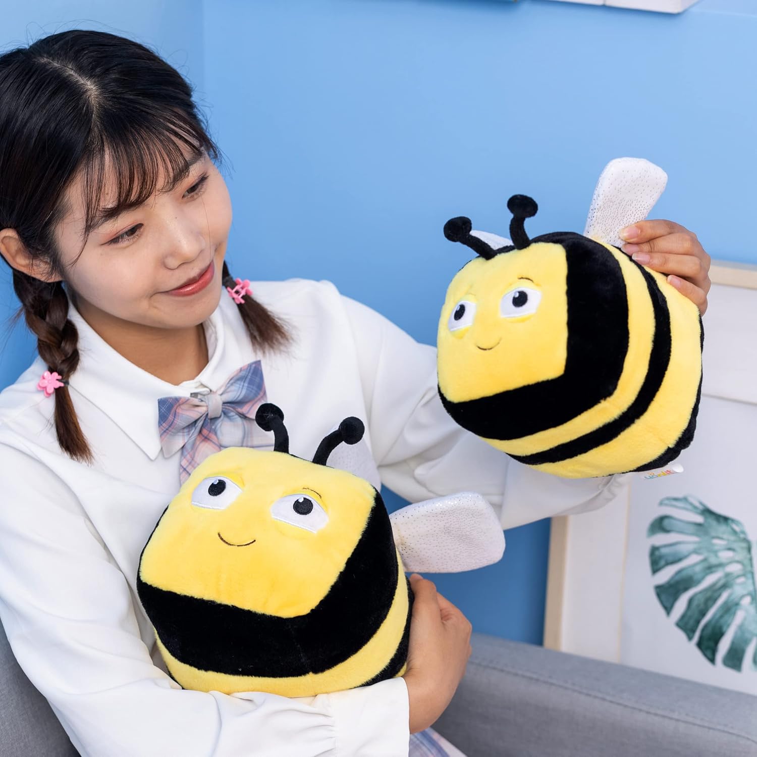 Buy Cuddly Fuzzy Bumblebee Stuffed Animal Emotional Super Bee Plush Toy