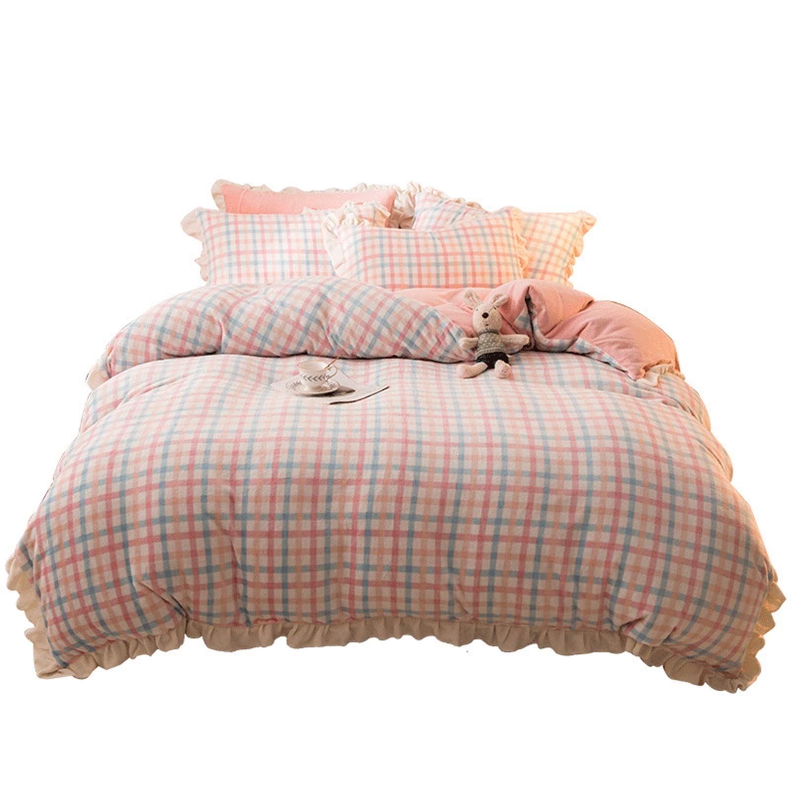 CFPLFour-piece bedding, four-piece bedding, 4-piece bed single kit (Color : Space, Size : 2.0m)