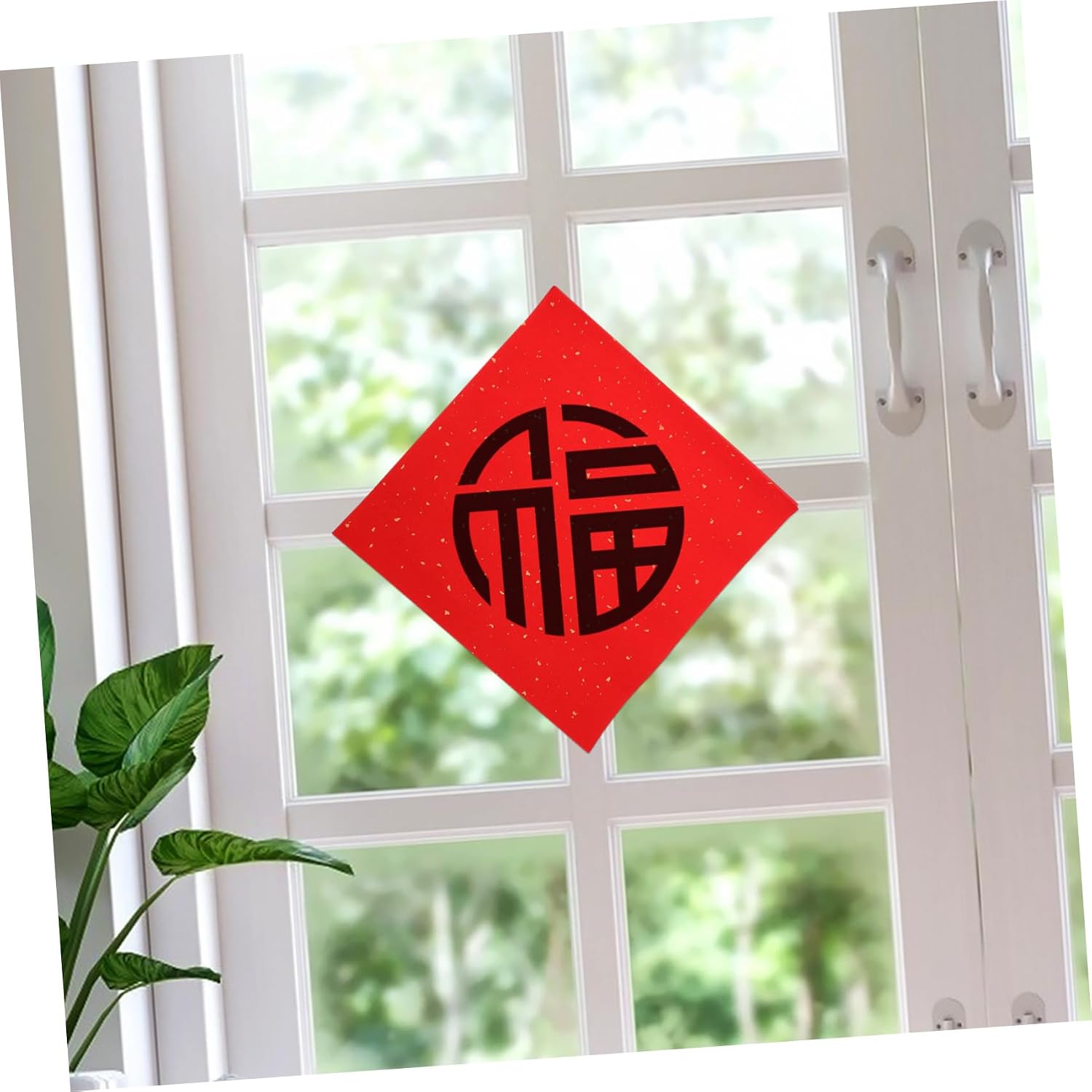 AUTSUPPL 40sheets Blank Xuan Paper for Fu Character Art Red Rice Paper for Holiday Decorations for Smooth Writing Crafting for Chinese Year Celebrations