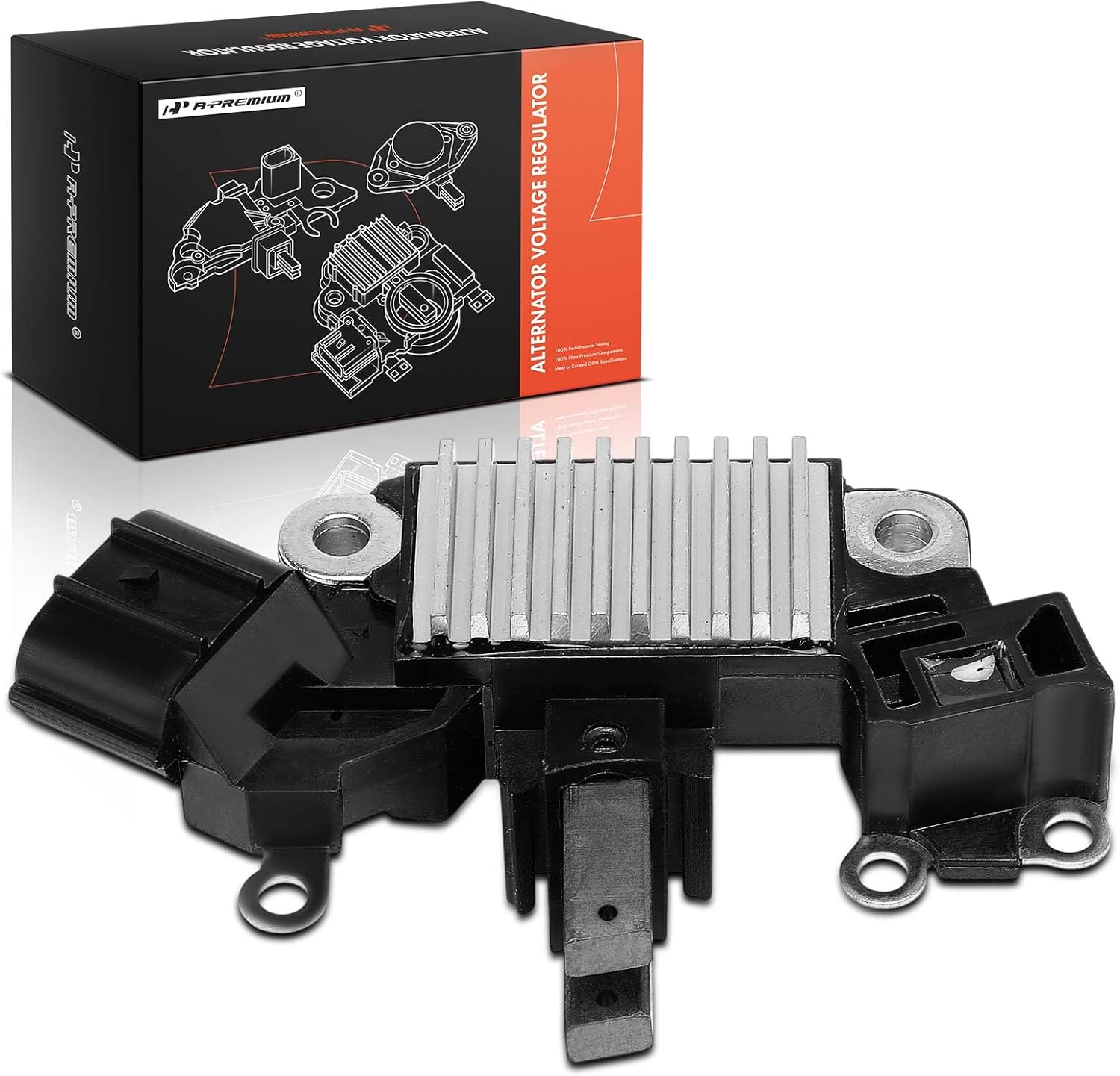 A-Premium Alternator Voltage Regulator Compatible with Subaru Outback, Legacy, 2000 2001 2002, 2.5L, Naturally Aspirated, 14.5V A-Circuit 14.5 Vset