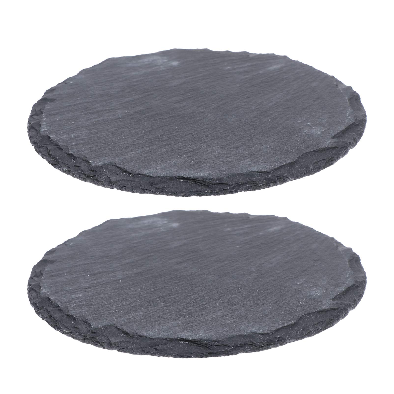 POPETPOP 2Pcs Reptile Basking Platform Tortoise Rock Plate Reptile Food Dish Grinding Nail Landscape Habitat Decor for Lizard Bearded Dragon Turtle