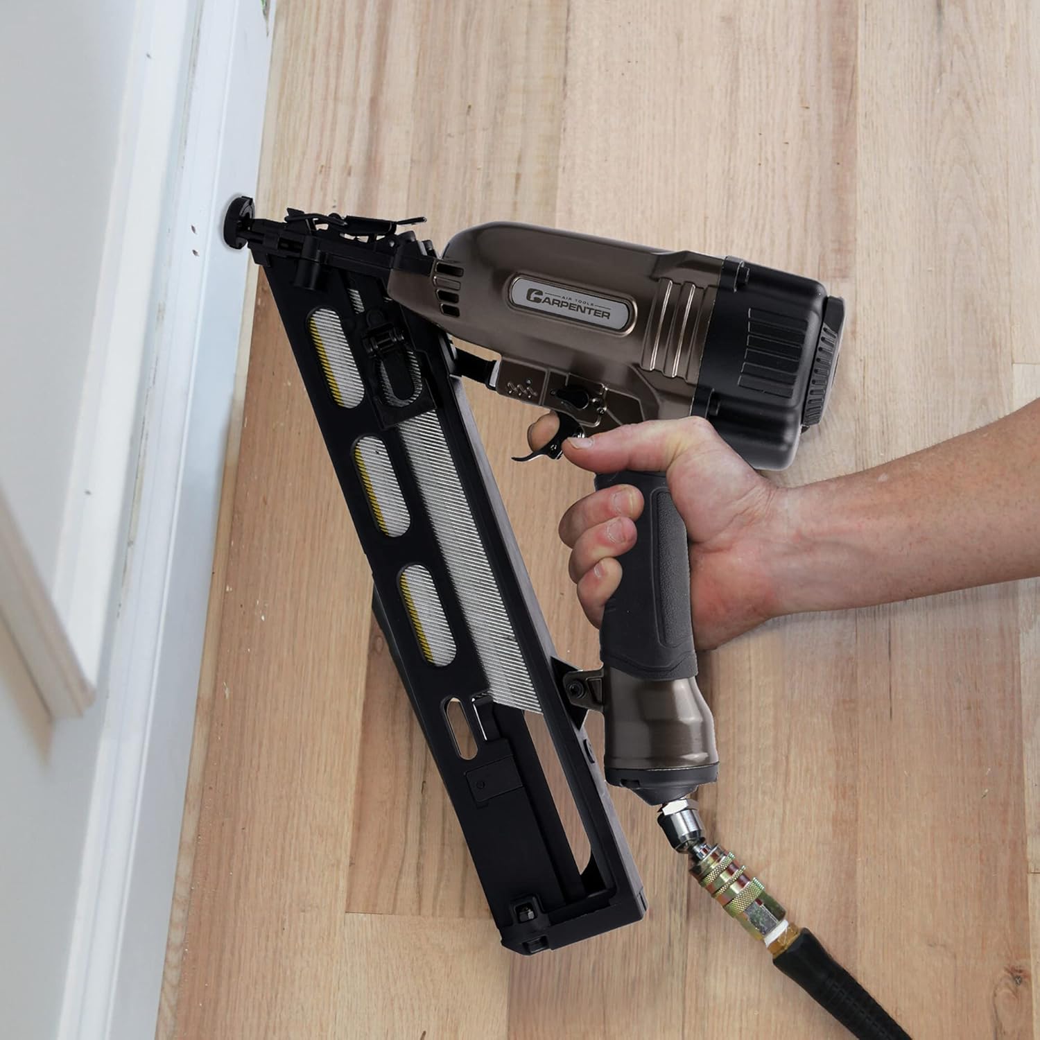 Carpenter C1565 15 Gauge Finish Nailer | Pneumatic | 15 Gauge Nails from 1-1/4 Inch up to 2-1/2 Inch | 34 Degree Angle Finish Nailer