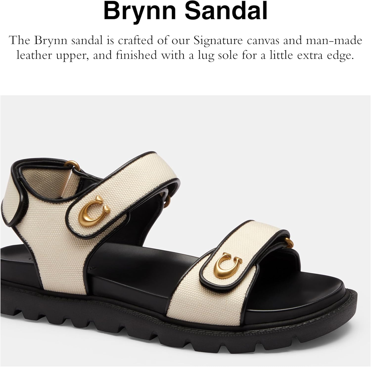 COACH Brynn Canvas Sandal