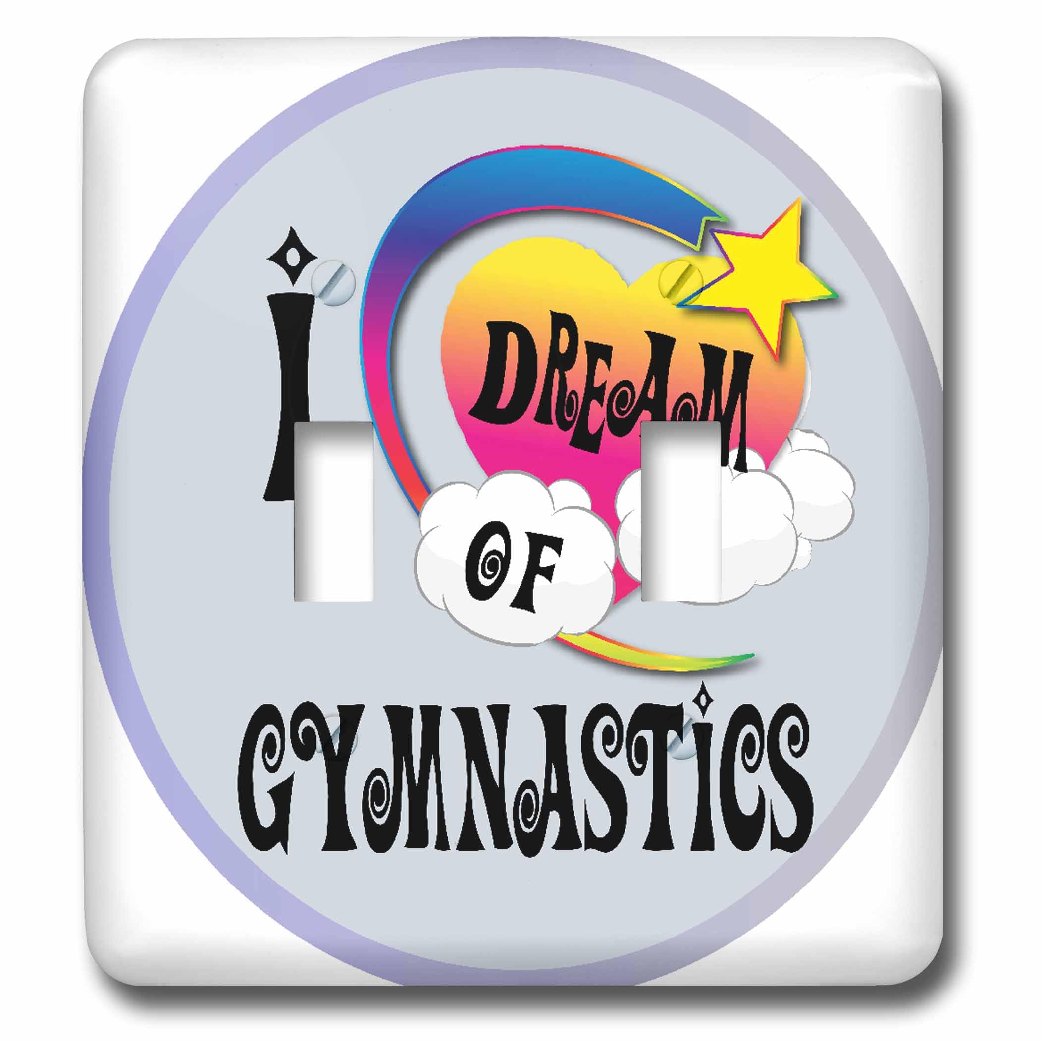 I Dream Of Gymnastics interrupteur à bascule double pour chambre enfant