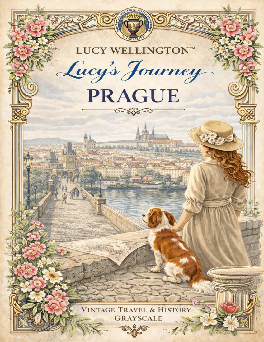 Lucy´s Journey - Prague: Cozy vintage travel coloring book for adults (Lucy Wellington)