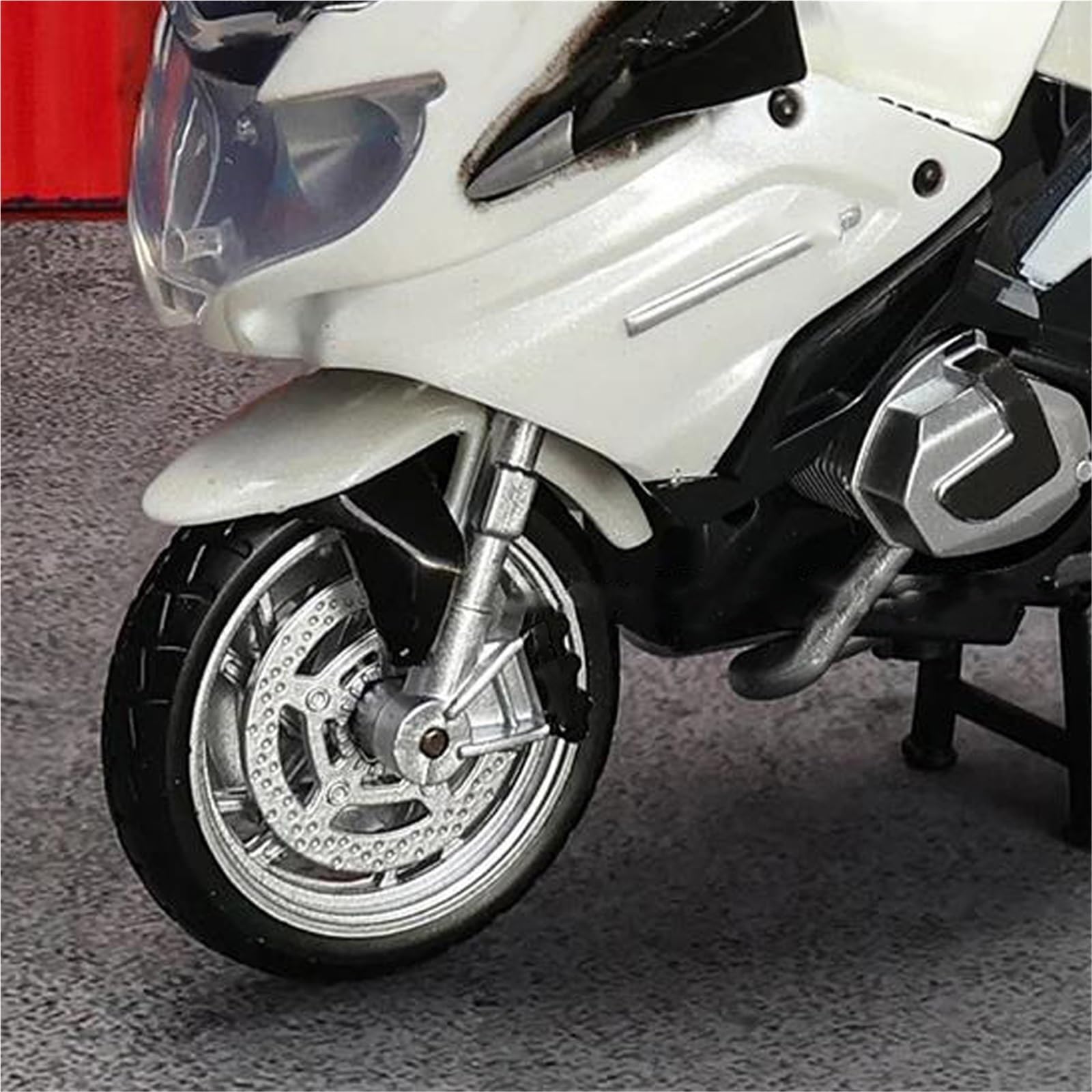 Modèle réduit de Moto Collection De Maquettes Motos 1/18 pour BMW R1250 RT Maquette en Alliage Cadeau d'anniversaire(White)