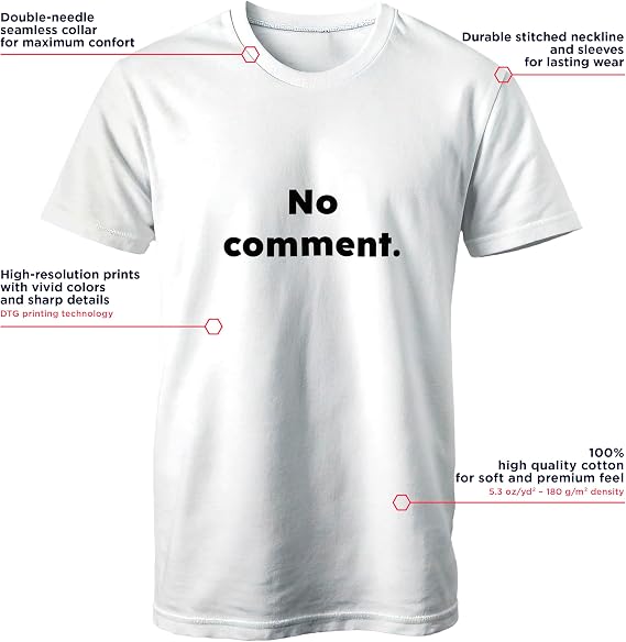 No Comment. Tshirt - Funny Programmer Coding Joke Gift for Software Developers & Coders