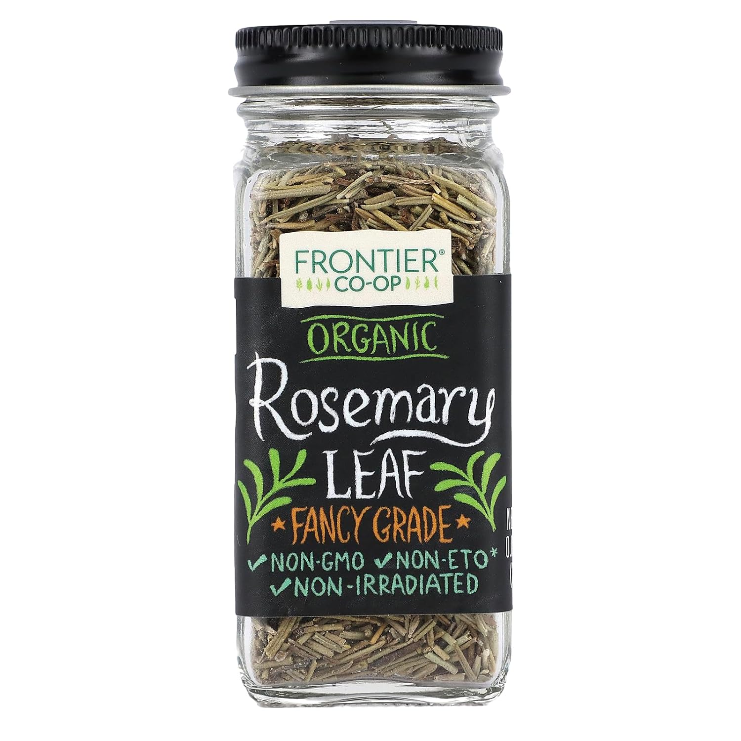 Frontier Co-op Organic Whole Rosemary Leaf, 0.85 Ounce Bottle: Kosher, Organic, and Aromatic