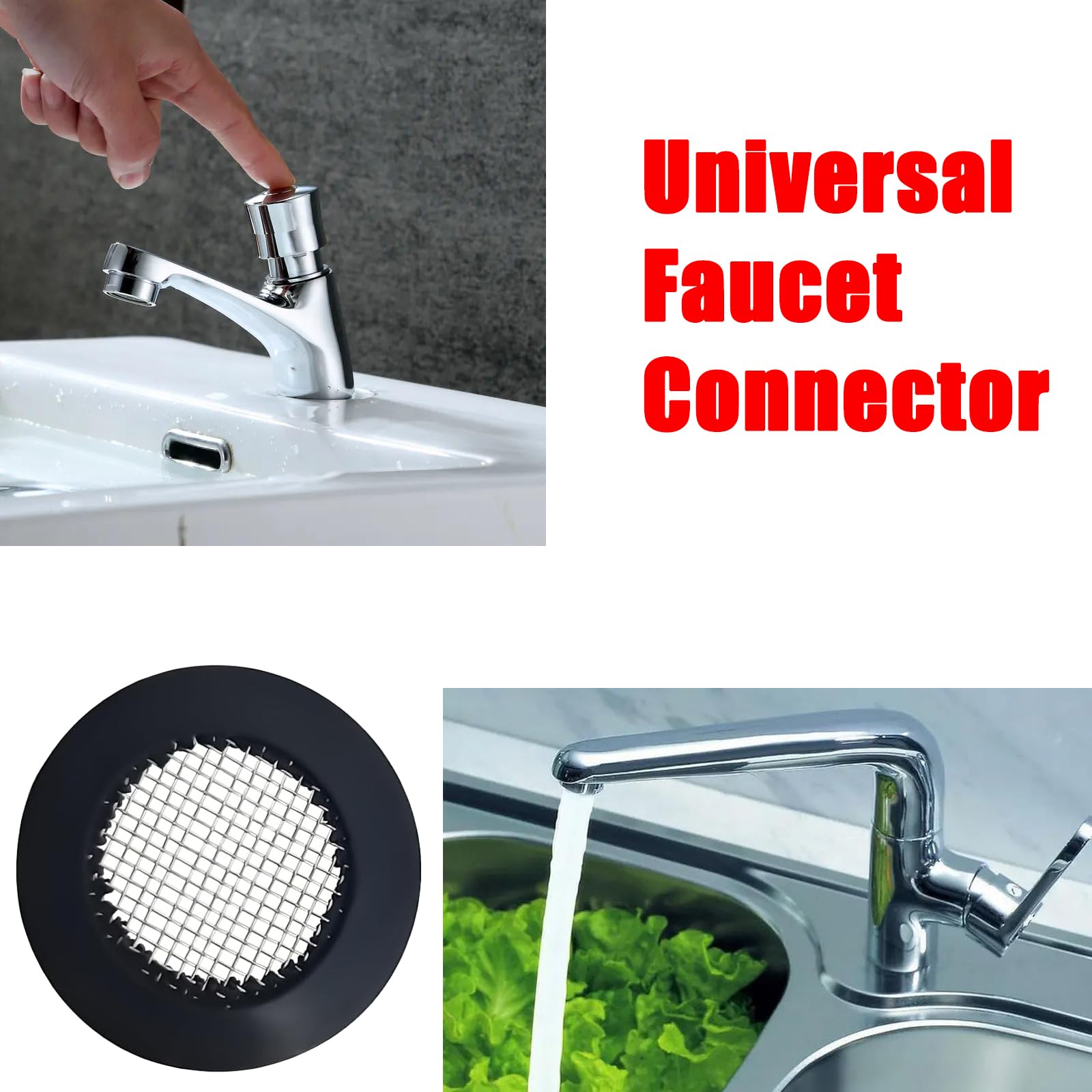 20PCS Shower Head Filter Screens - 1/2 Inch Rubber Washer With Stainless Steel Mesh