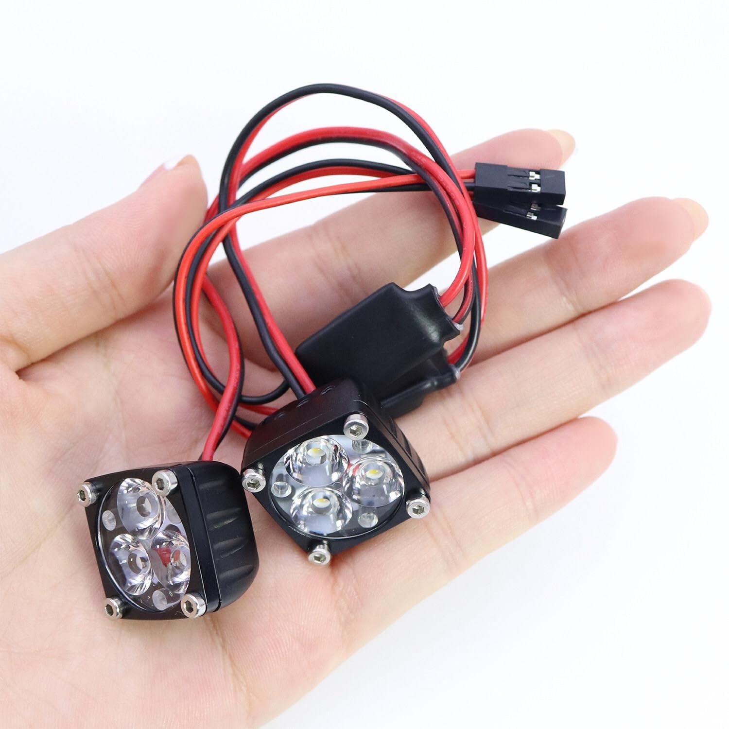 Reflektory LED RC Jasne Światła Offroad 2 Sztuki