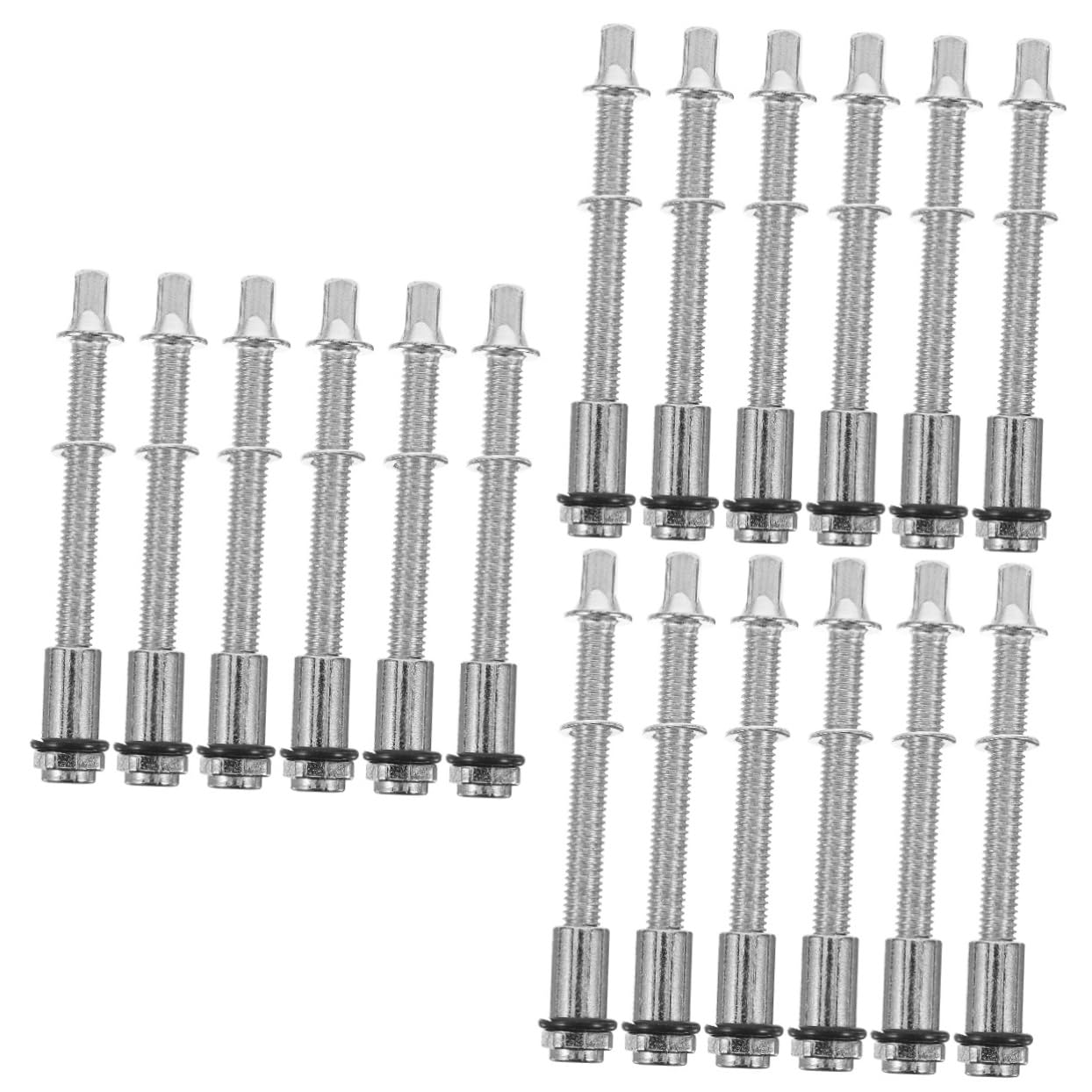 TOYANDONA 18-Teiliges Set Fassverschraubungen für Schlaginstrumente Spannschrauben der Trommel Rollen Trommelschraubenstangen Bassdrum- Reparatur Zubehör Suite Spannung