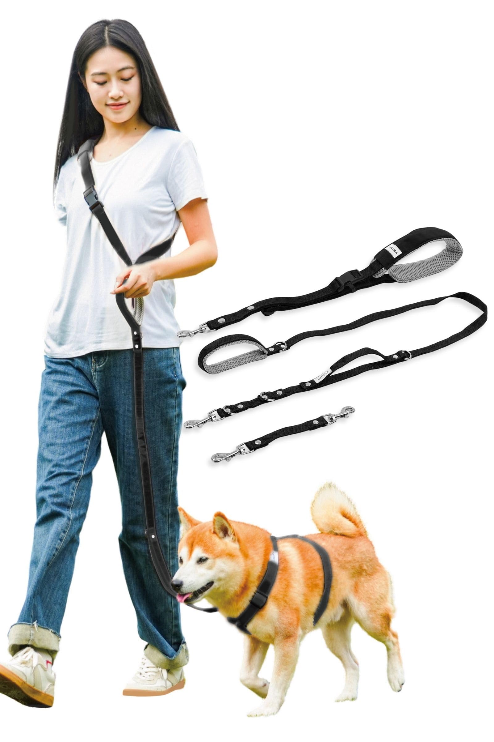 Amazon | [LaLUCA GOODS] 犬 ショルダーリード 小型犬 中型犬 大型犬