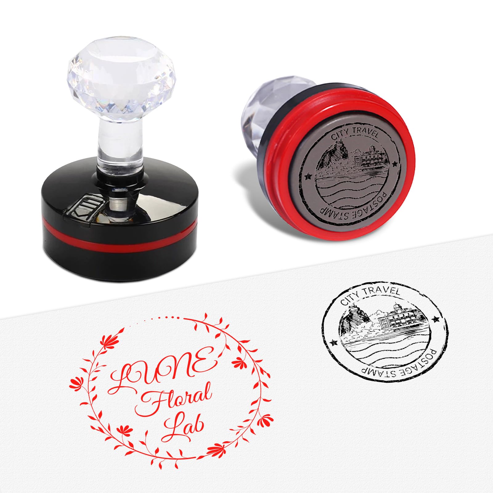 Custom Logo Stamp - Personalised Self Inking Stamps – Elegant Handmade Custom Stamps for Book, Teacher, Business, Weddings, Crafts & More