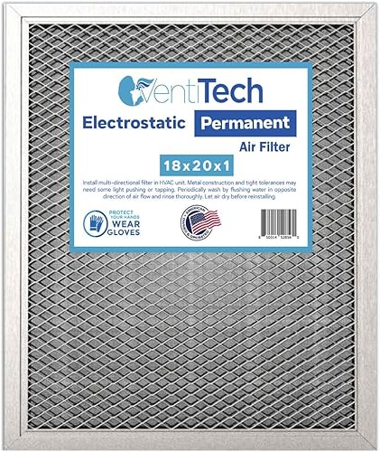 Miniatura 9 de Filtro de aire electrostático permanente lavable de Venti Tech, filtro para el sistema del HVAC, captura alérgenos para un ambiente saludable en el
