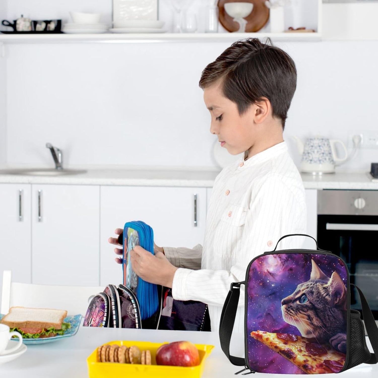 Galaxy Cat Lunch Box Insulated Meal