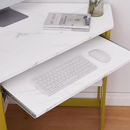 Miniatura 48 de VECELO - Escritorio de esquina para computadora Marrón antiguo,Negro,Teca,Madera de teca marrón,Blanco,Blanco & Oro,Natrual