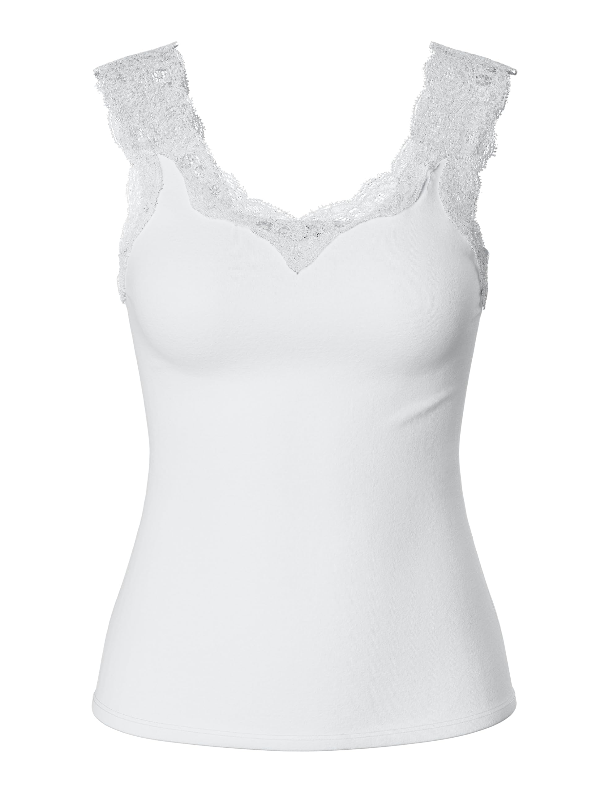 PIECES Pcbarbera Lace Top Noos Camiseta sin Mangas para Mujer