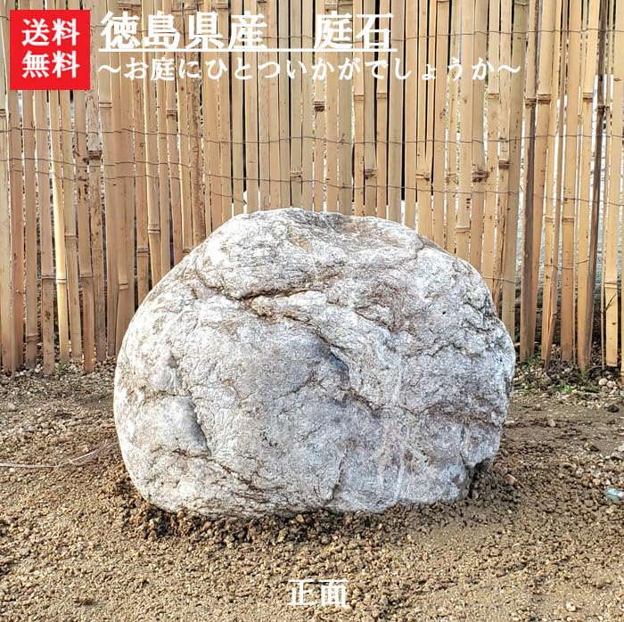 Amazon | 庭石 1石 吉野川の景石【6】庭石 庭石・青石の事なら